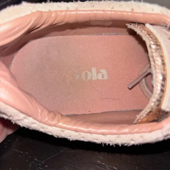 Gola Harrier | Women's US 9 EU 39-40 | Pink Suede Rose Gold Sneakers - Picture 7 of 11